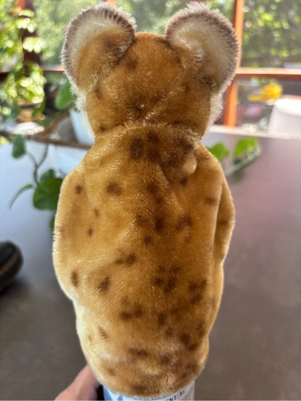 Steiff Plush Lion Hand Puppet - Cream and Tan